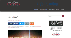 Desktop Screenshot of blog.pegasuslighting.com